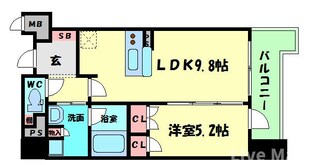 セイワパレス大手前西の物件間取画像